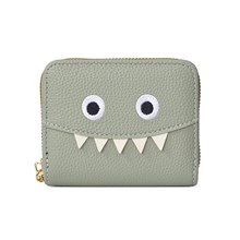 Cute Little Monster Light Green PU Wallet