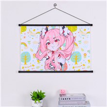 Customized Wall Scroll Poster, Personalized Anime Wallscroll Posters, Pet Photo Art Print,Love Photo DIY Art Print