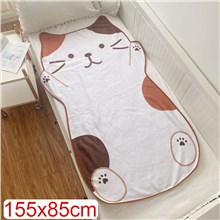 Cute Cartoon Cat Flannel Soft Throw Blanket