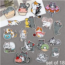 Cute Cats Embroidered Badge Patch Set