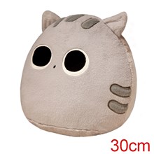 Cat Stuffed Animal Plillow Toy, Cute Grey Cat Soft Plush Throw Pillow