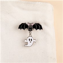 Halloween Cartoon Bat Ghost Enamel Pin Brooch Badge