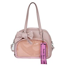 Lolita Pink Bow Itabag Uniform Bag PU Shoulder Bag