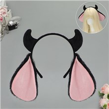 Cute Plush Sheep Horn Hair Clip Hair Hoop Animal Ears Headband Animation Cosplay