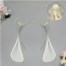 Cute Plush Sheep Horn Hair Clip Hair Hoop Animal Ears Headband Animation Cosplay