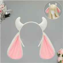 Cute Plush Sheep Horn Hair Clip Hair Hoop Animal Ears Headband Animation Cosplay