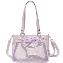 Lolita PU Itabag Clear Window Shoulder Bag Kawaii Anime Bag