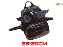 Anime Black Wing PU Leather Backpack Bag