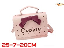 Anime Cookie Lolita Pink PU Leather Shoulder Bag