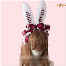 Anime Cute Rabbit Ears Gothic Punk Lolita Hair Hoop Cosplay