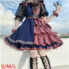 Japan Anime Cosplay Costume Lolita Gothic Dress