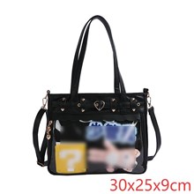 Lolita Black Kawaii Itabag Shoulder Bag Anime Cosplay Bag(Only Bag)