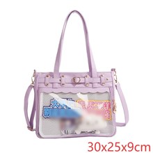 Lolita Purple Kawaii Itabag Shoulder Bag Anime Cosplay Bag(Only Bag)