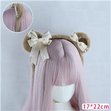 Lolita Bear Ear Hair Clip Hair Hoop Headband Cosplay