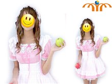 Lolita Pink Maid Dress Costume Cosplay