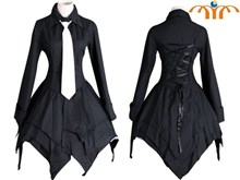 Lolita Punk Black Dress Cosplay Costume