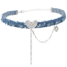 Elegant Women Girl Retro Gothic Punk Style Necklace Heart Neck Chain Choker