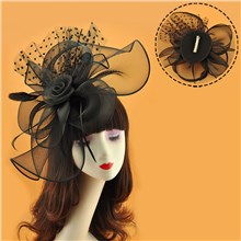 Fascinators Headband Tea Party Hats for Women Royal Wedding Hat Mesh Hair Clip
