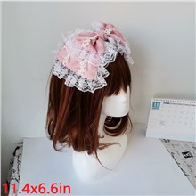 Lolita Lace Headband Bow Hair Hoop Cosplay