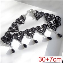 Elegant Women Girl Retro Gothic Punk Style Necklace Black Lace Neck Chain Choker