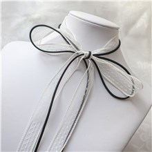 Elegant Women Girl Lolita Punk Style Necklace White Lace Choker