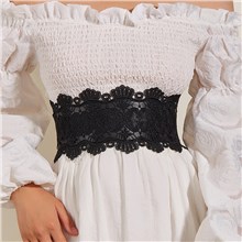 Women’s Elastic Costume Lace Waist Belt for Women