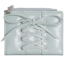 Lolita Women Wallet with Card Holder Short Purse PU Leather Wallet Simple Change Purse Lovely Bows Wallet Coin Purse